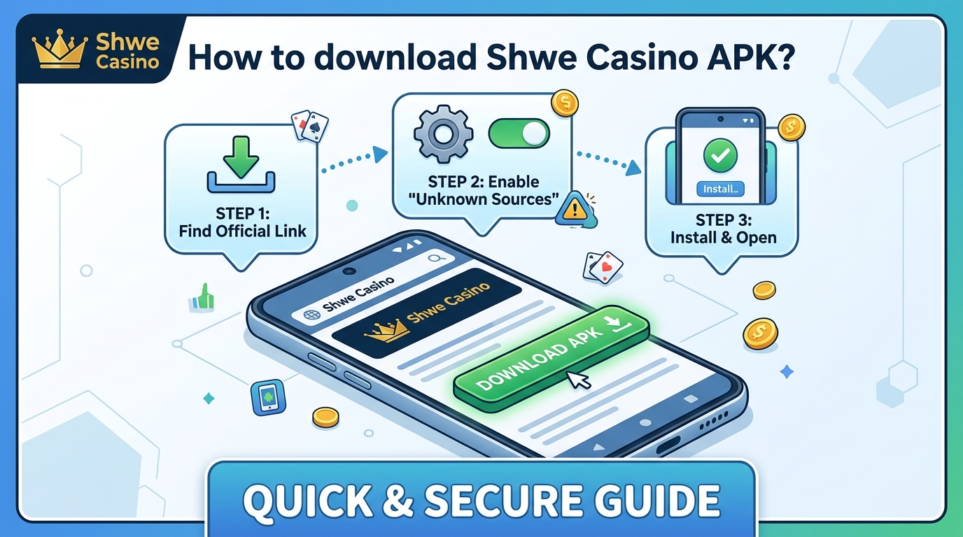 ရွှေကာစီနို APK ကို ဘယ်လိုဒေါင်းလုဒ်လုပ်မလဲ။